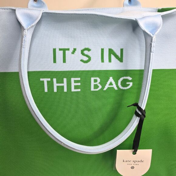 Kate Spade NY x Target Colorblock Knit Tote Bag Green / Blue - It's In The Bag - Picture 3 of 7
